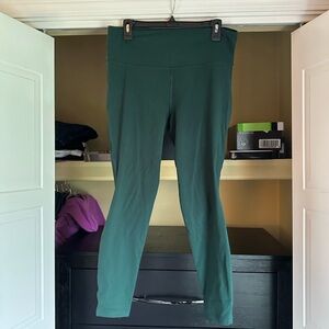 Lorna Jane Luxe Athletic Dark Green Top